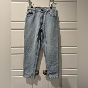 Vintage Levi’s 550 Relaxed Taupered Fit Light Wash Orange Tab Size W30 L31